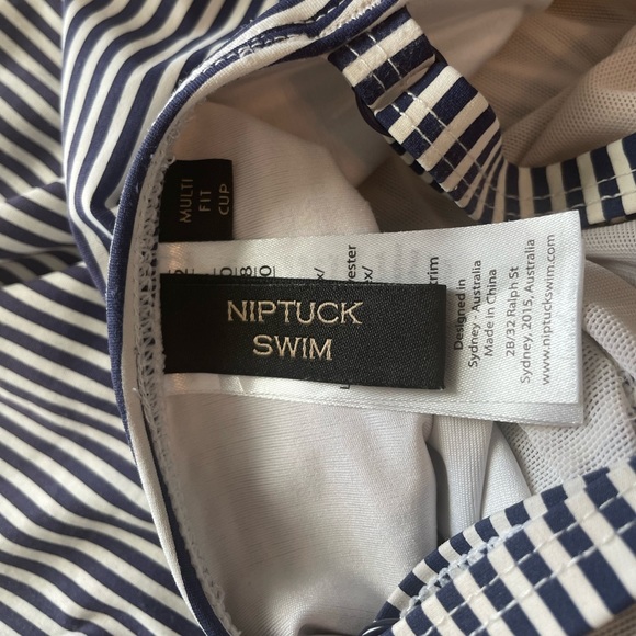 NipTuck Navy Ahoy twist front design and tummy control I piece swimsuit - Picture 8 of 10